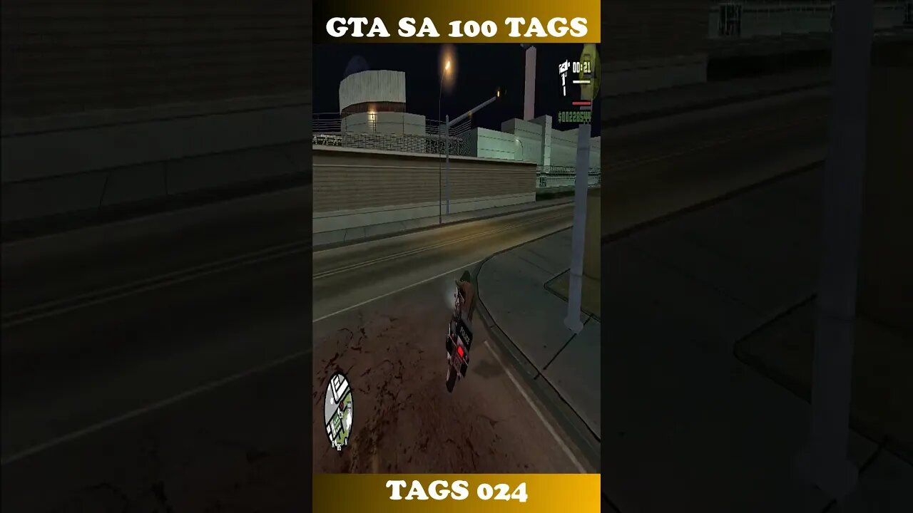 GTA SAN ANDREAS 100 TAGS TAG 024 #shorts #semedissaum #gta