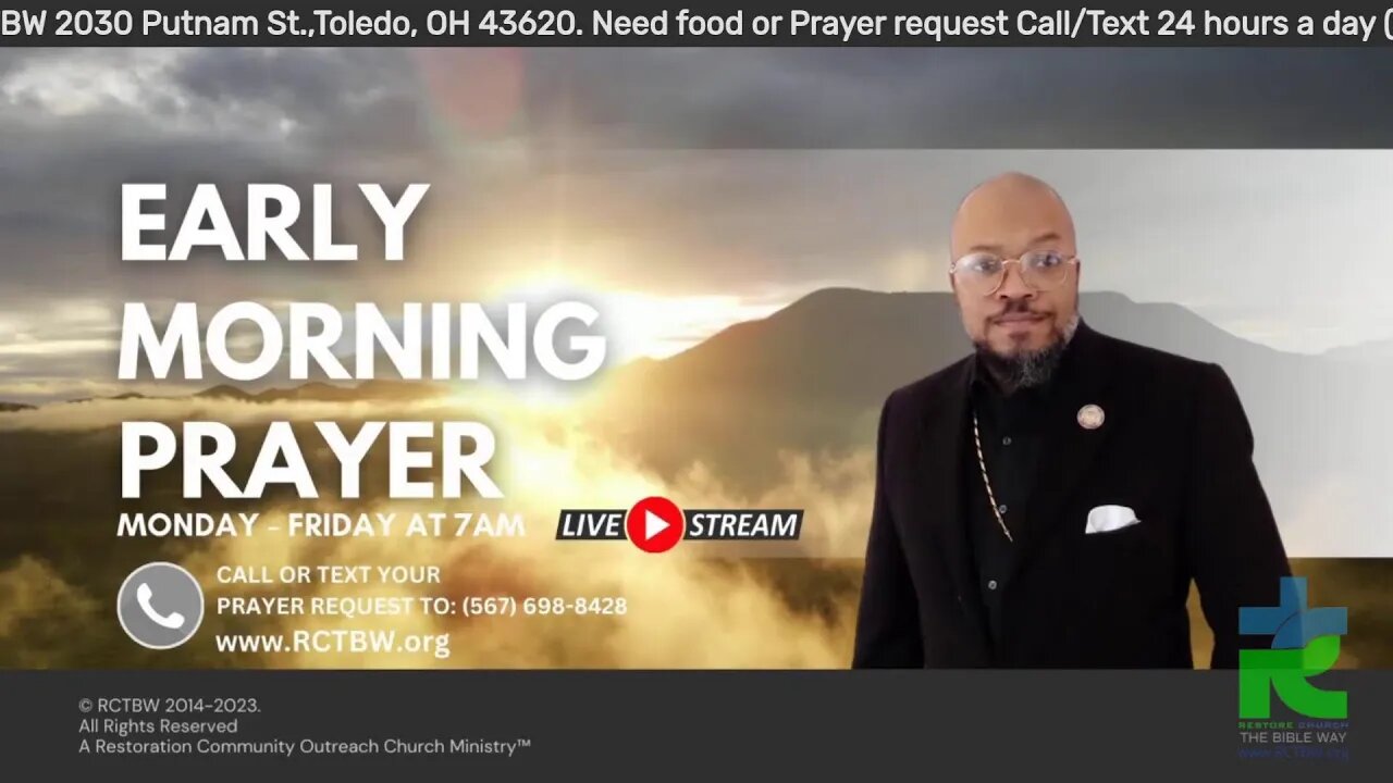 Early Morning Prayer 7AM EST M-F 081623