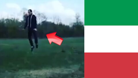 Man floating on a meadow! Italian Levitation [Conspiracy]