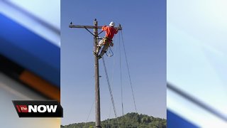 We Energies line mechanics take part in Fight for Air Climb