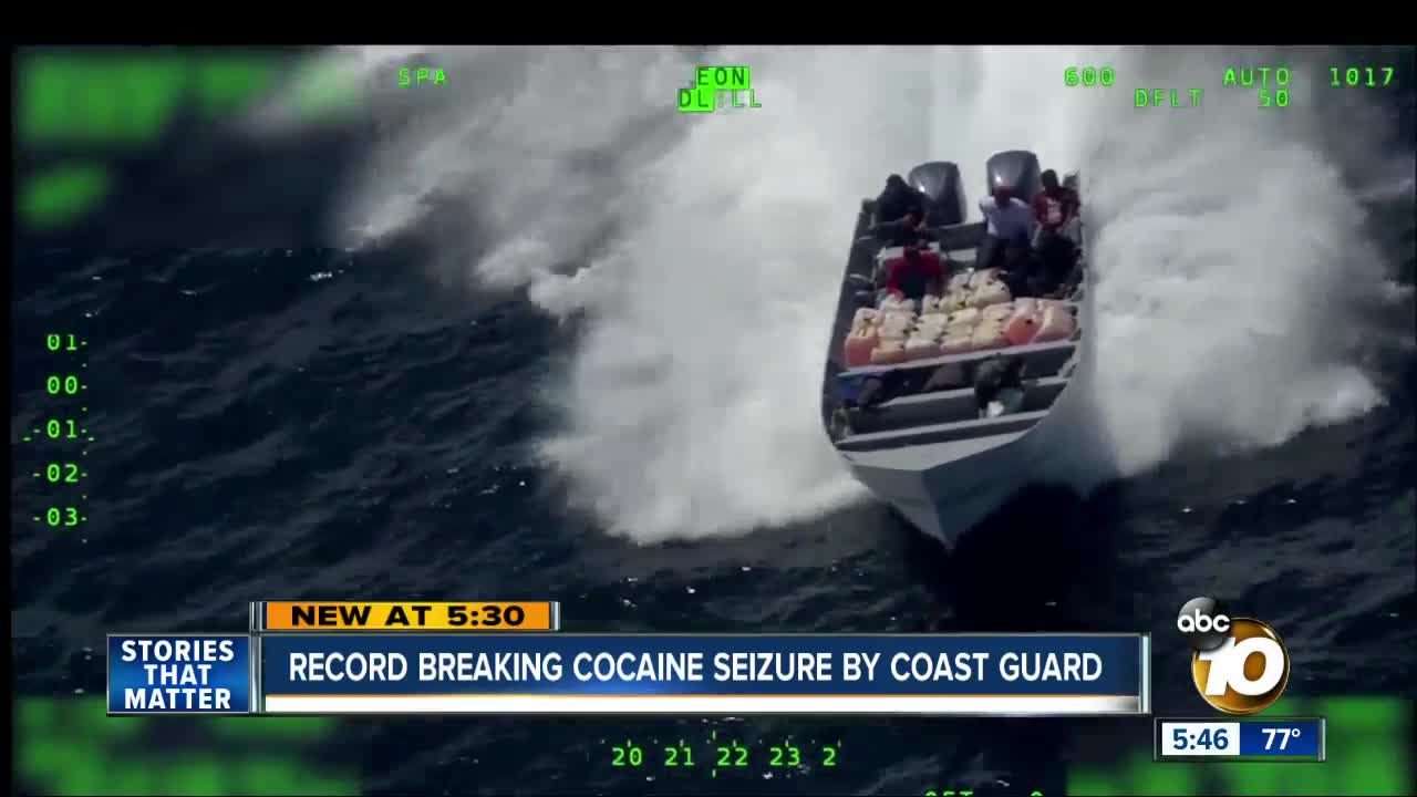 US Coast Guard offloads 13 tons of cocaine seized in Pacific Ocean operation