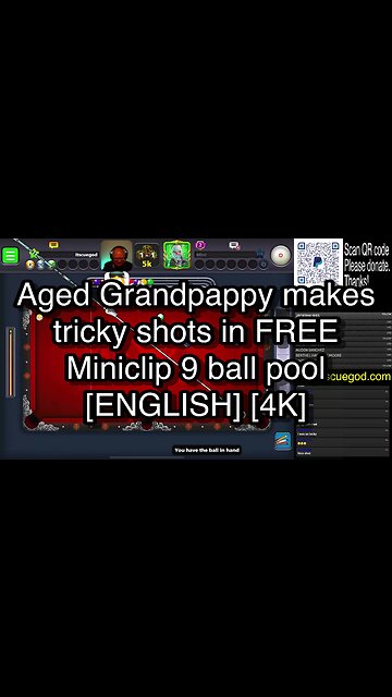 Aged Grandpappy makes tricky shots in FREE Miniclip 9 ball pool [ENGLISH] [4K] 🎱🎱🎱 8 Ball Pool 🎱🎱🎱
