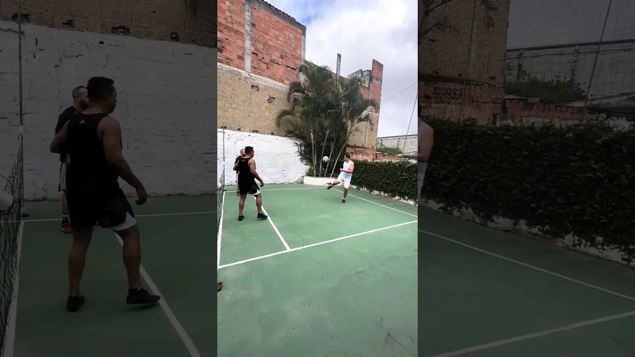 Trabalhando a bola no futetênis! #futebol #futevôlei #futmesa #futemesa #futetenis