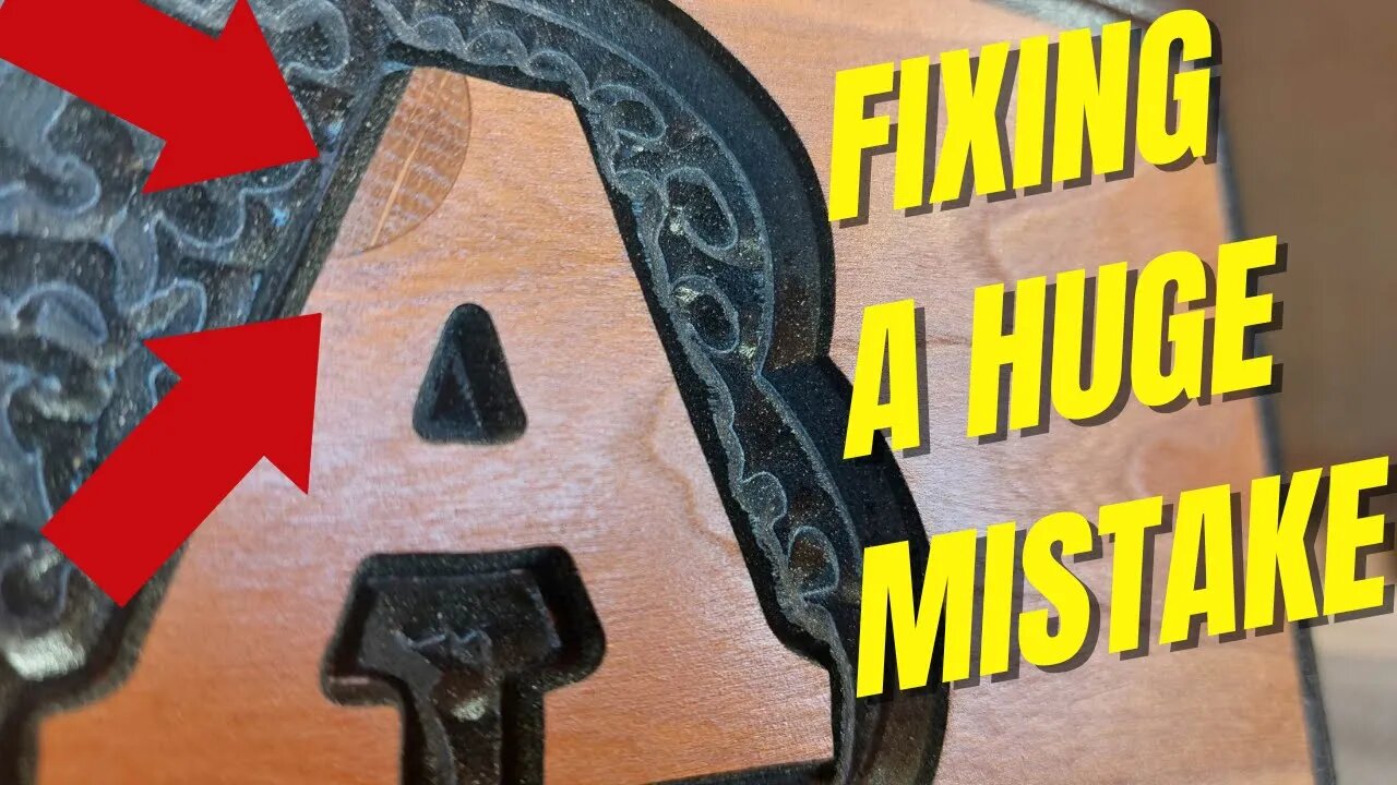 Using A Dowel To Fix A Mistake