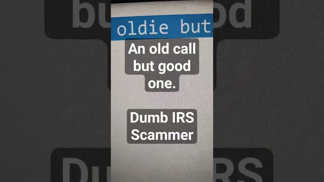 IRS Scam Call #scammer #irsscam #scams