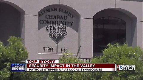 Police step up patrol in Las Vegas after synagogue shooting