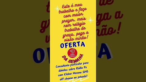 Tiramos dúvidas em particular sobre assuntos relacionados ao Rádio Px,antena,cabo, compra...