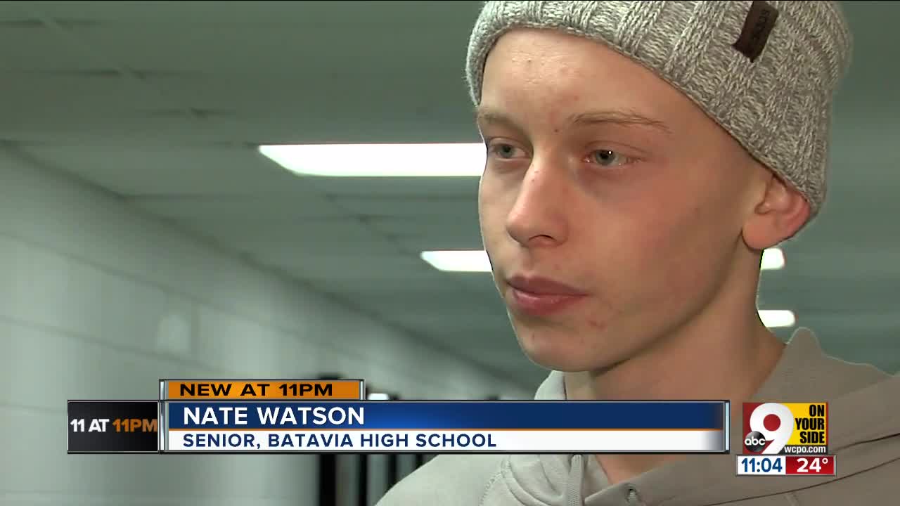 Batavia shows its love for Nate Watson, basketball captain with Hodgkin's Lymphoma