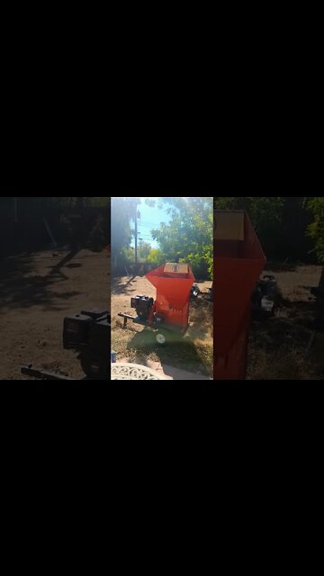 husband gets a new toy (wood chipper)!