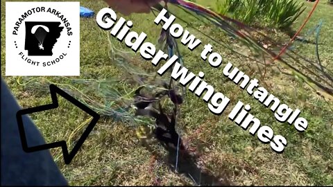 How to untangle glider lines