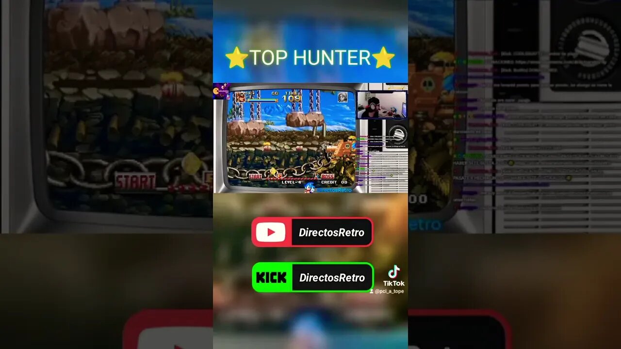 ⭐TOP HUNTER⭐ #shorts #directosretro #streamer #español #videojuegos #arcade #tophunter #retro