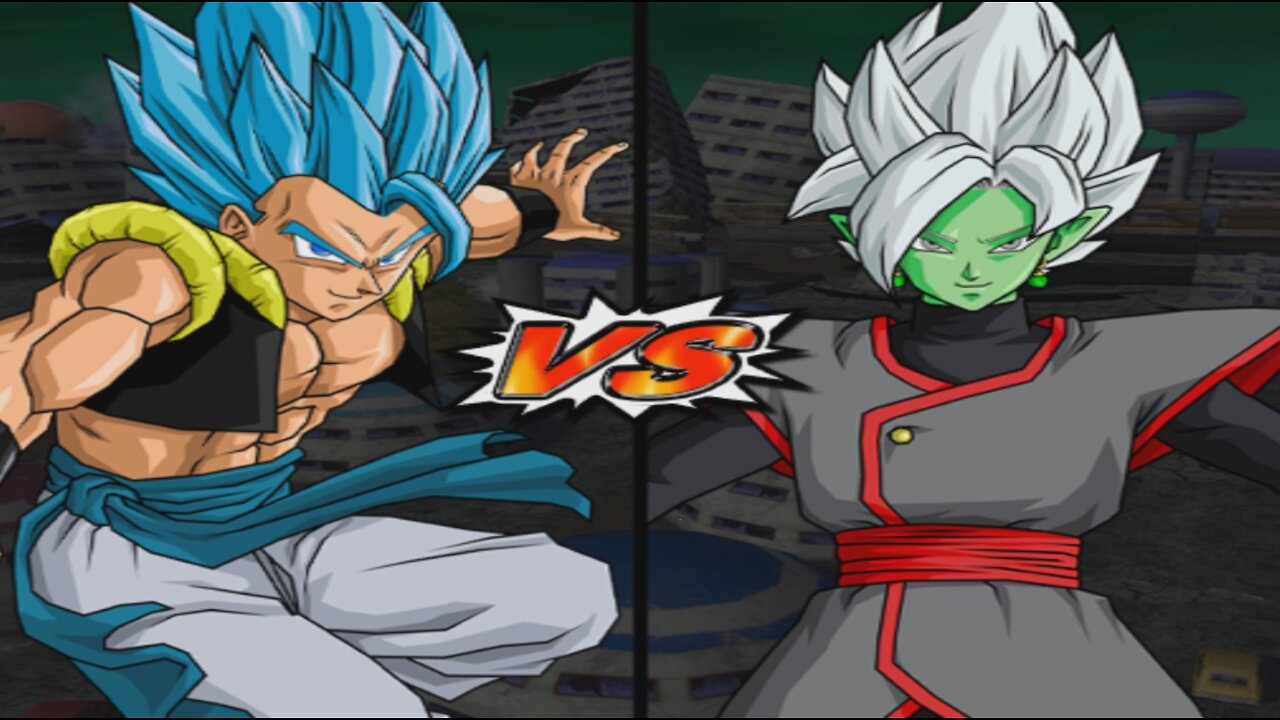 Gogeta Blue VS Fused Zamasu - DBZ Budokai Tenkaichi 4