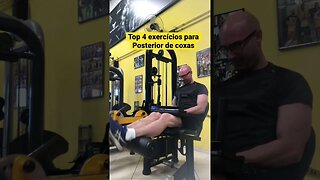 Top 4 exercícios para posterior de coxas #shorts