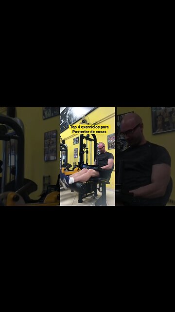 Top 4 exercícios para posterior de coxas #shorts