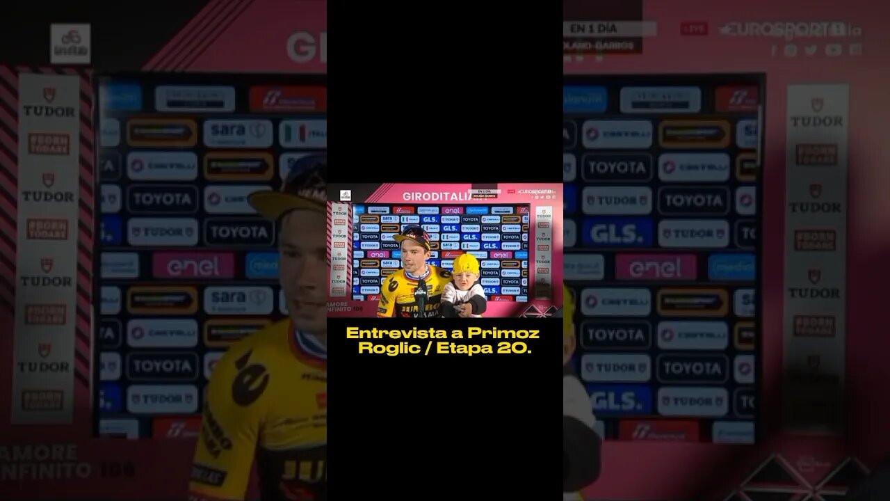 Entrevista a Primoz Roglic / Etapa 20 / Giro de Italia 2023.