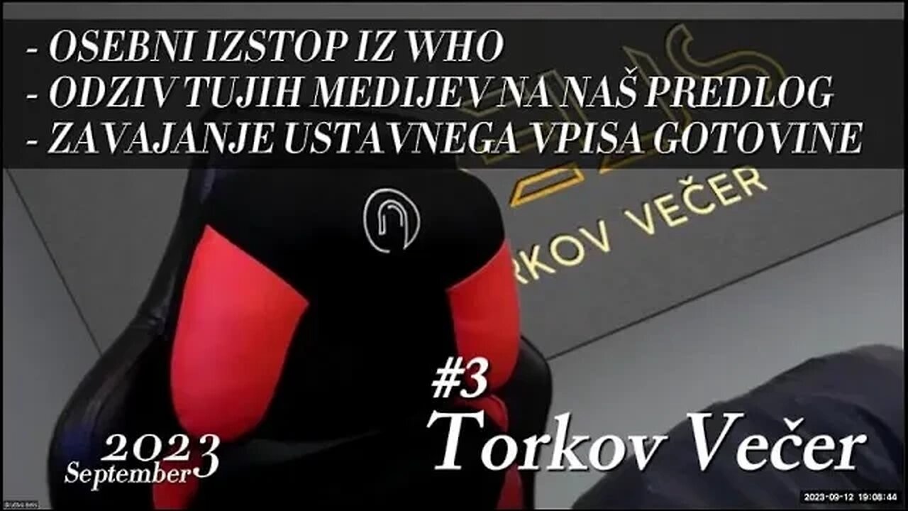 #03 Torkov Večer: WHO OSEBNI IZSTOPNI FORMULAR | TUJI MEDIJI O BELIS EXIT| GOTOVINSKA PAST USTAVE