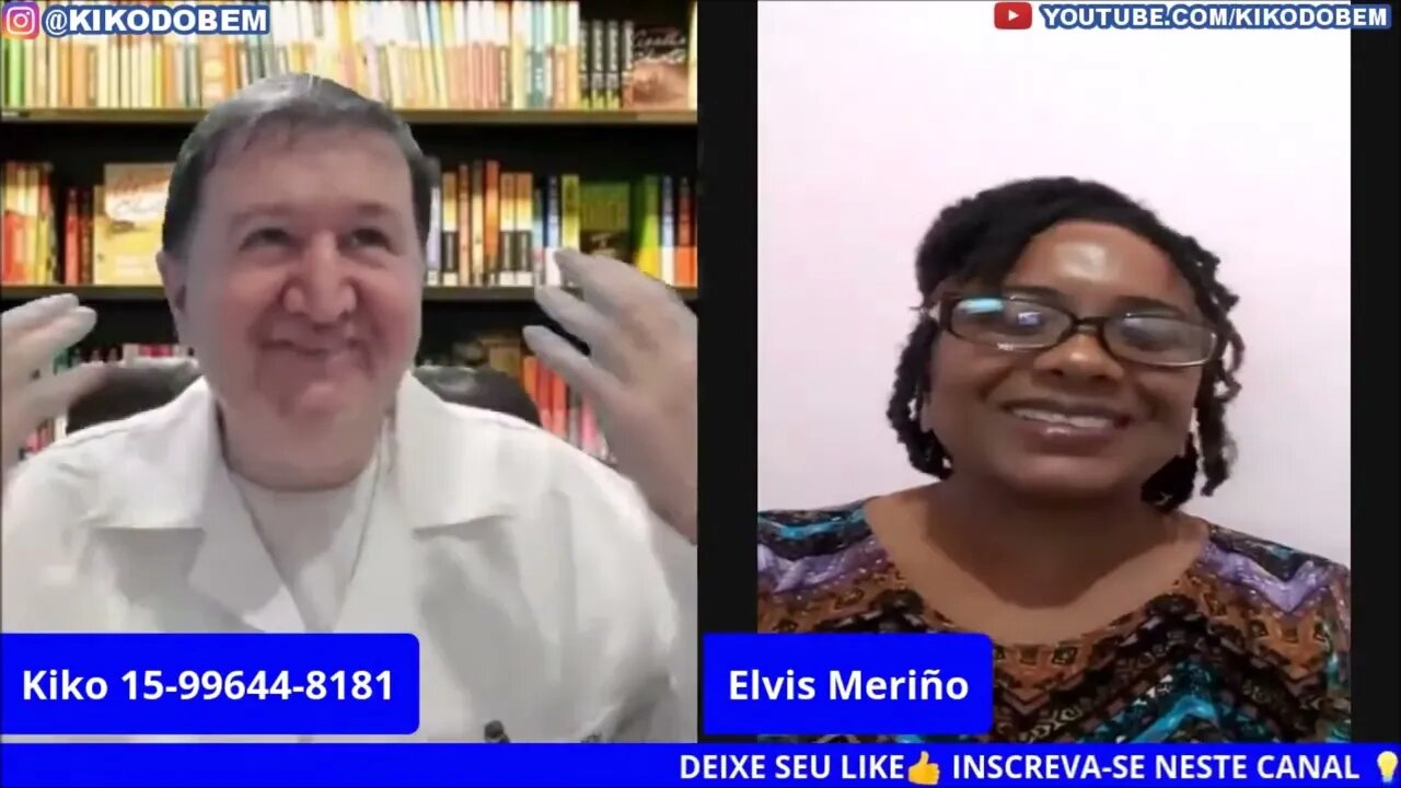 Dr. Kiko do Bem Com a médica formada em Cuba Doutora Elvis O segredo é ser carismático e amável