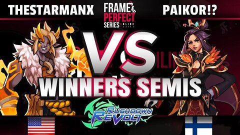 FPS5 Online - Thestarmanx (Urdah) vs. PAIKOr!? (Zhurong) - Rushdown Revolt Winners Semifinal