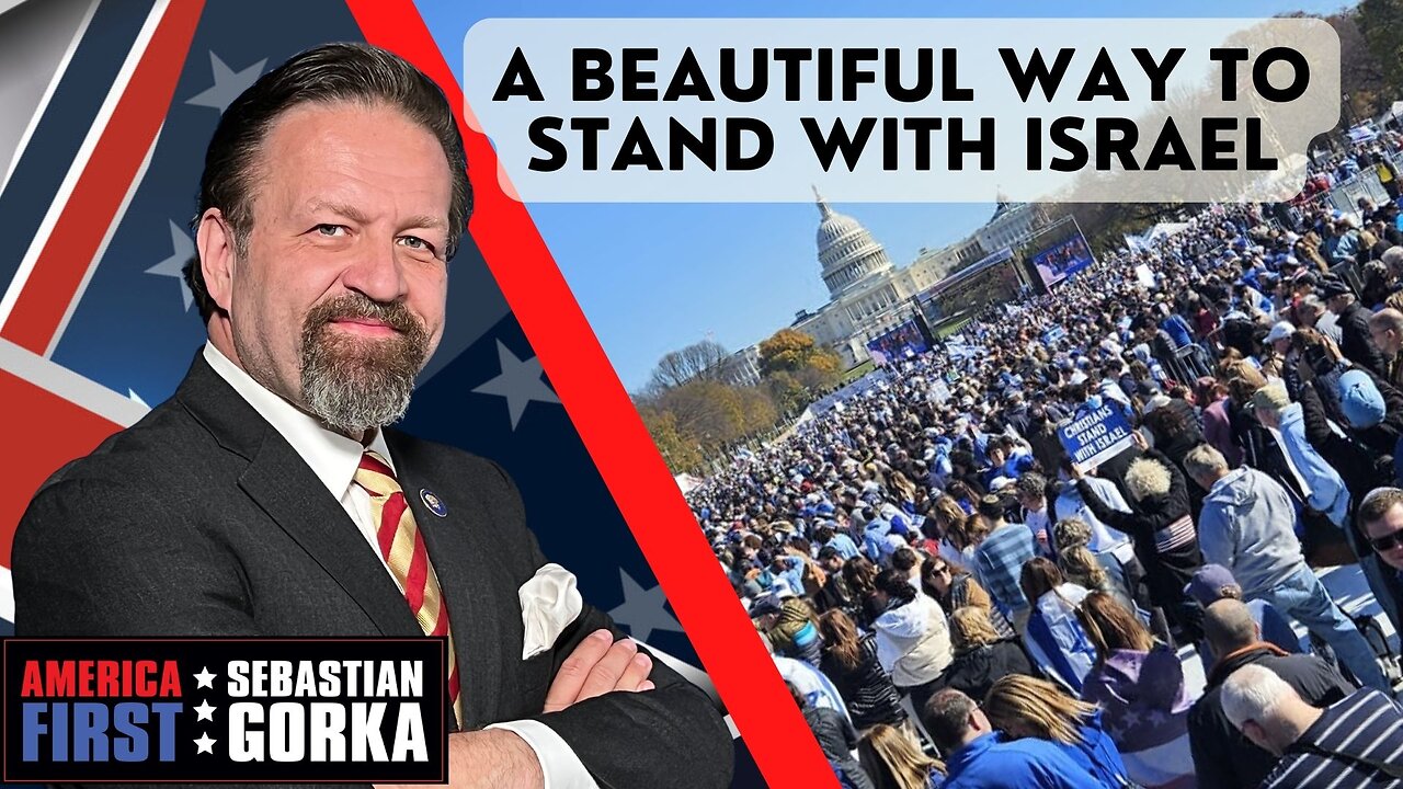 A beautiful way to stand with Israel. Dennis Prager with Sebastian Gorka on AMERICA First