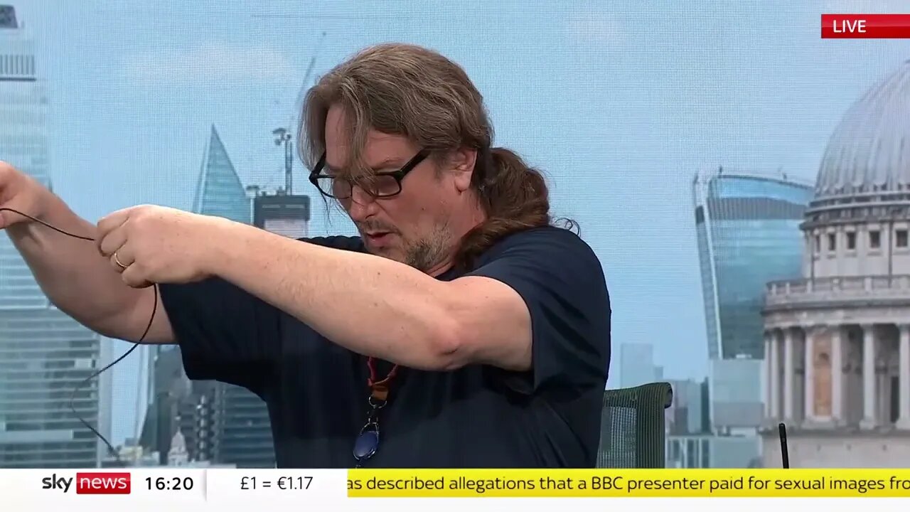 Sky News - Business Live with Ian King rehearsal/behind the scenes (11/07/2023)