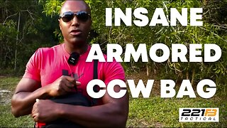 Insane Concealed Carry Bag With Body Armor