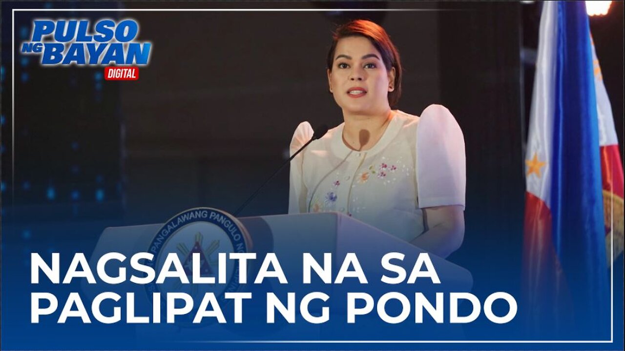 VP Sara Duterte, nagsalita kaugnay sa pagkwestiyon sa SC ng ilan sa paglilipat ng pondo ng OP sa OVP