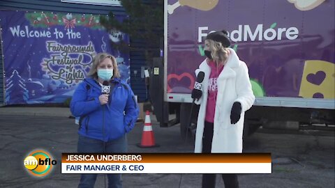 Shine a light food drive at the fairgrounds