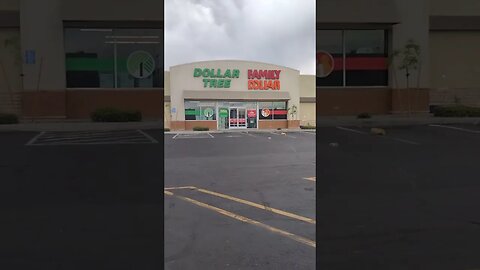 2 Dollar stores in 1. #lasvegas #familydollar #dollartree #onlyinlasvegas