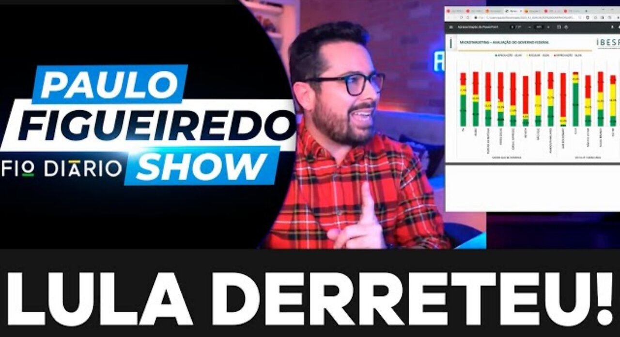 LULA DERRETEU! - Paulo Figueiredo Fala Sobre Queda GRANDE na Popularidade do Presidente Lula