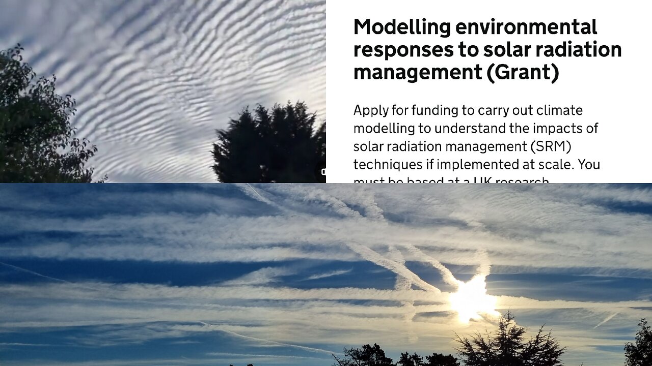 UK Government Funding Chemtrails Modelling + HAARP Cloud - What Did It Do To The Weather??