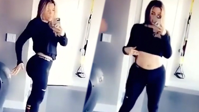 Khloe Kardashian SHOWS OFF Amazing Post Baby Body!