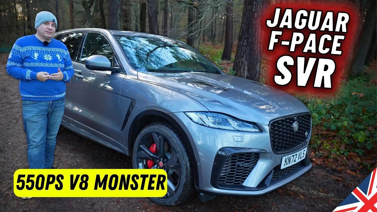 2022 JAGUAR F-PACE SVR Review | 550PS V8 Powered SUV