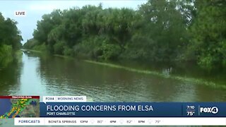 Flooded roads in Port Charlotte