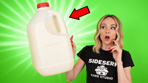 My Biggest Cake FAIL Yet! (Hyperrealistic Milk Cake)