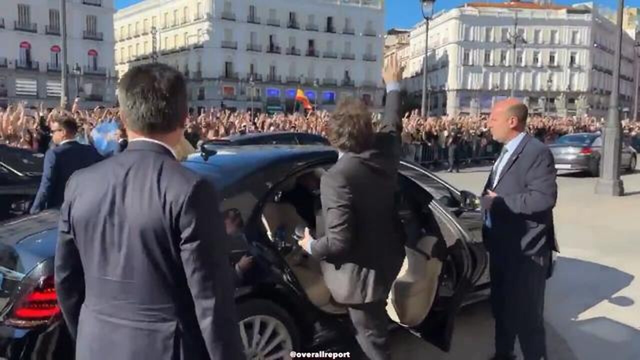 Javier Milei in Madrid and the Spanish people absolutely love him..