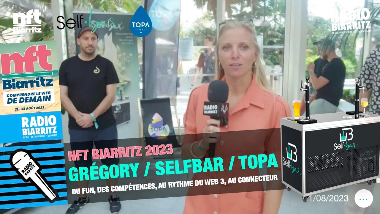 NFT Biarritz 2023 Gregory Self Bar et TOPA cidre basque