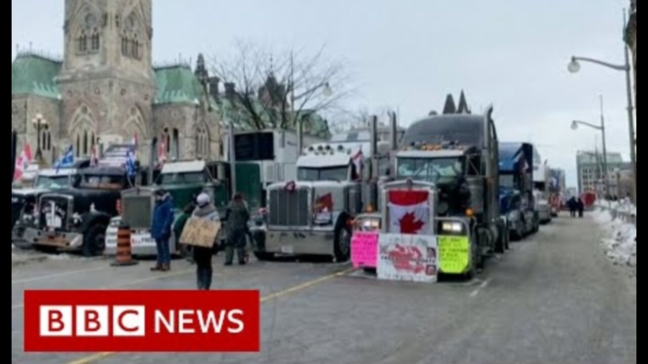 Canada capital Ottawa declares state of emergency over trucker protesters - BBC News