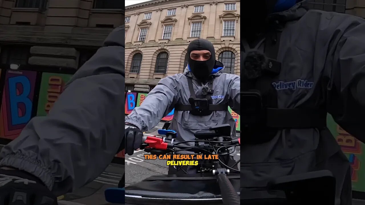 City Hustle: Conquering Workload with an eBike! #deliveryrider #gopro #shorts