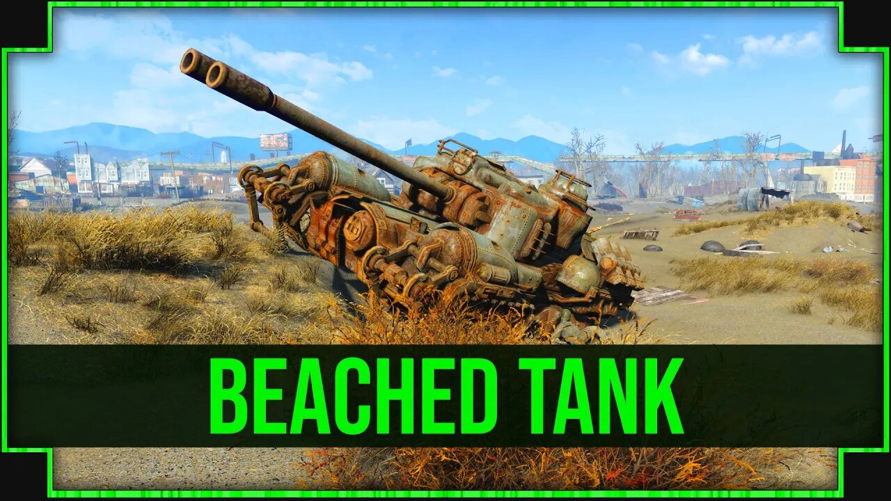 Beached Tank in Fallout 4 - How Did it End Up Here!