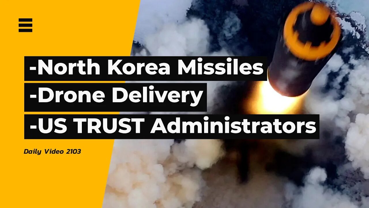 North Korea Fires Missiles Near Japan, Zipline Drone Delivery, FAA TRUST Administrators Expansion