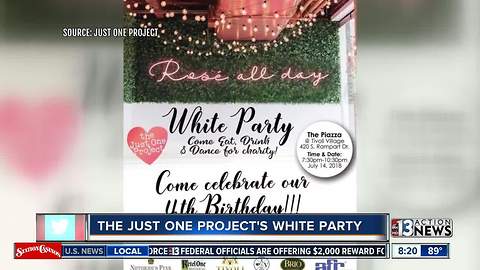 The Just One Project hosts white party to help struggling families