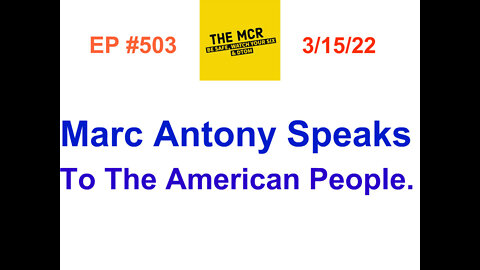 Marc Antony speaks to the American people.