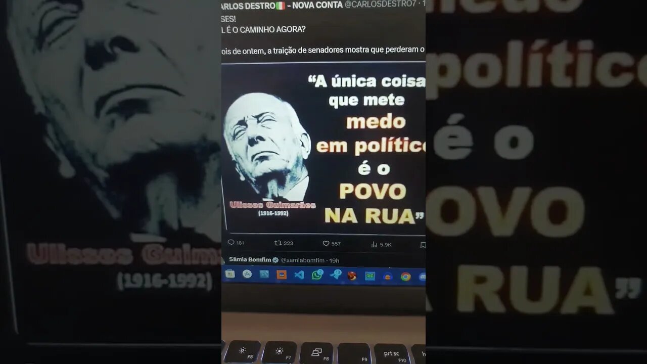 a única coisa que mete medo em político é o povo na rua... Ulisses Guimarães... poisé será?