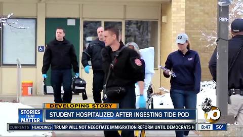 Student hospitalized after ingesting Tide Pod