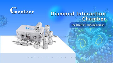 Genizer Diamond Interaction Chamber for Microfluidic Processor, High Pressure Homogenizer