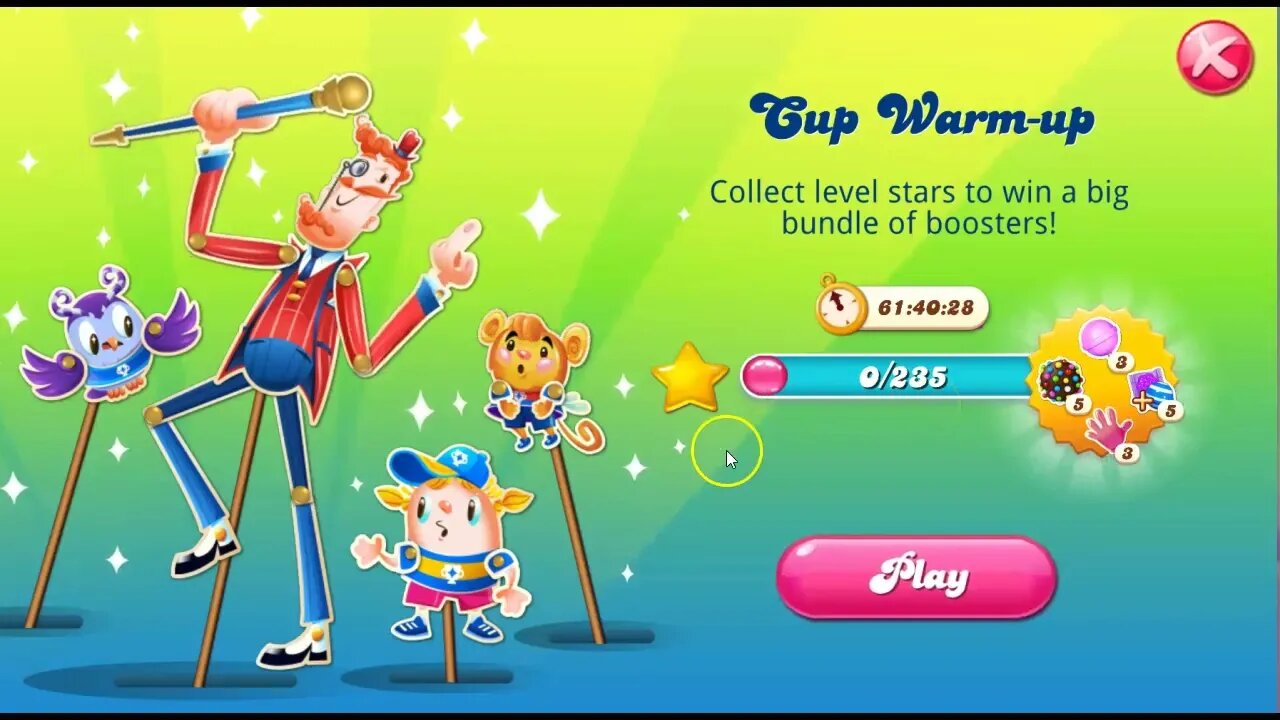 Candy Cup Warm Up in Candy Crush Saga...How many stars are we supposed to collect?!?