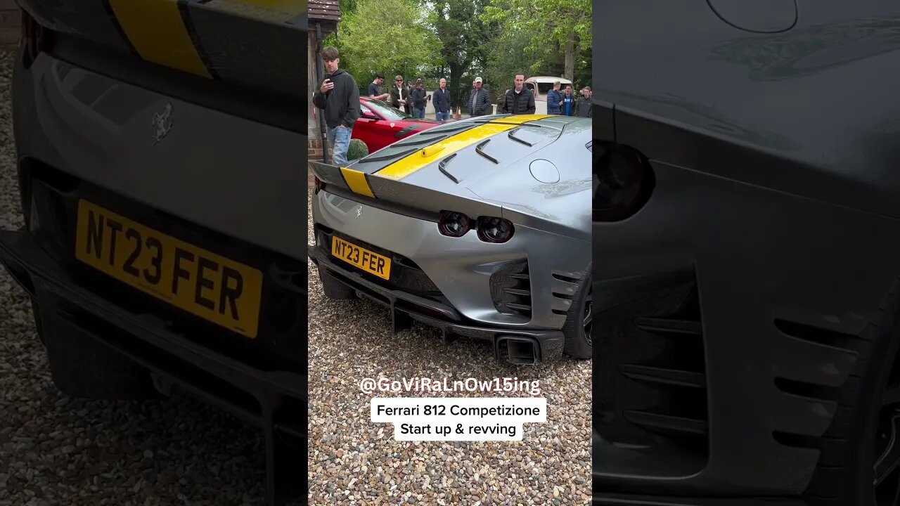 V12 Symphony Unleashed: Ferrari 812 Competizione's Exhilarating Power#viral #shorts #ferrari #v12