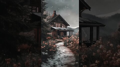 #relaxingmusic #autumnlandscape #winter #snow #nature #seasonal #house #home #ringtone #digitalart