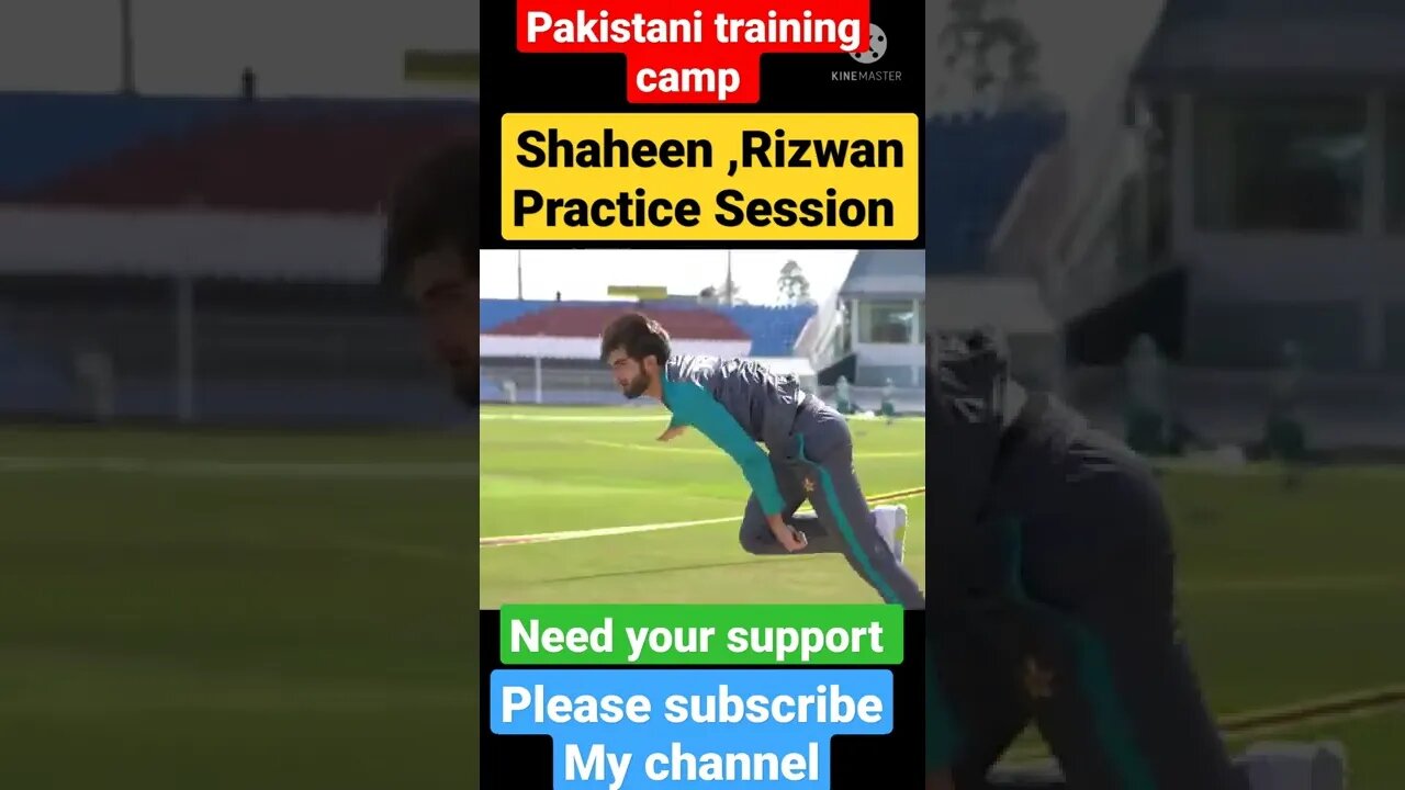 Shaheen Afridi and Muhammad Rizwan Training session for upcoming Pakistan vs Australia test series