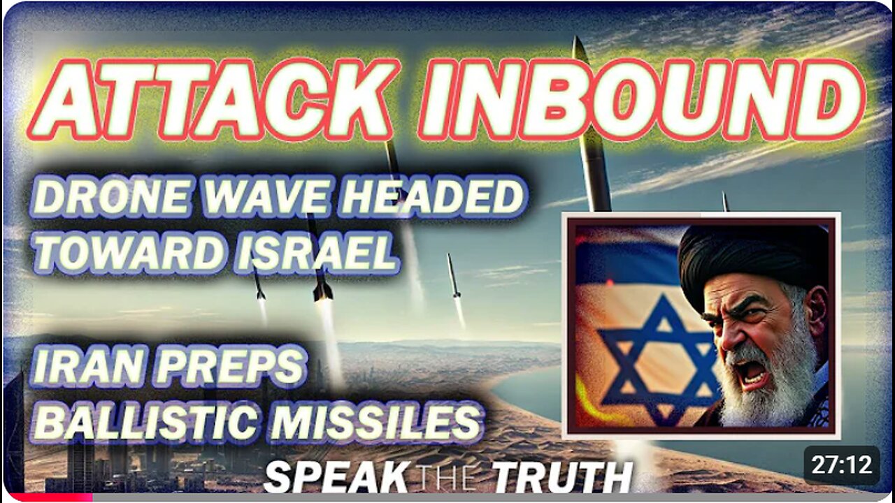 BREAKING Massive Attack Headed Toward Israel Reports Of 1000 Drones From Iraq